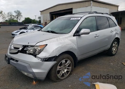 2008 Acura Mdx Technology z USA, uszkodzony, nr VIN 2HNYD28378H538519